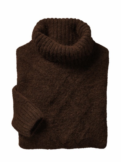 Dritte-Dimension-Pullover kastanienbraun