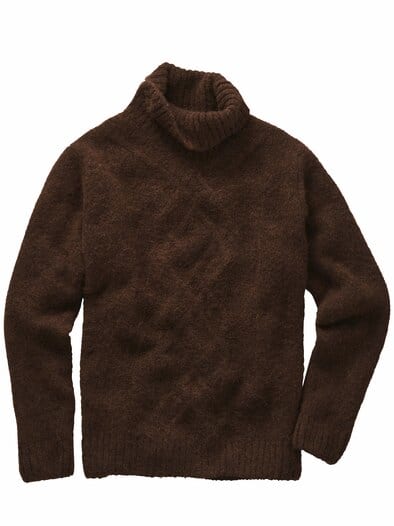 Dritte-Dimension-Pullover kastanienbraun