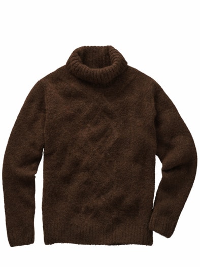 Dritte-Dimension-Pullover kastanienbraun