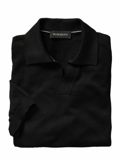 Evolutionäres Poloshirt ur-schwarz