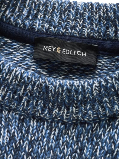 Lichtkunst-Pullover marine/weiß