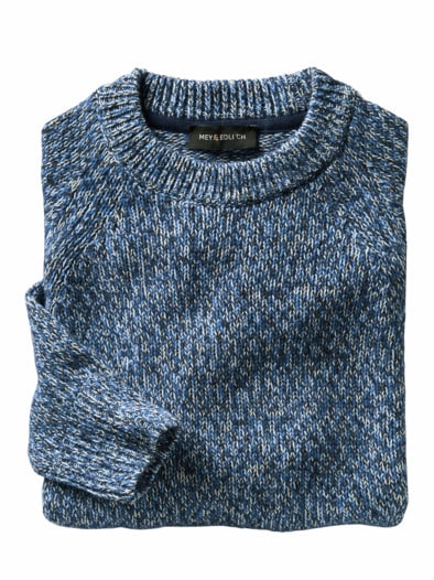 Lichtkunst-Pullover marine/weiß