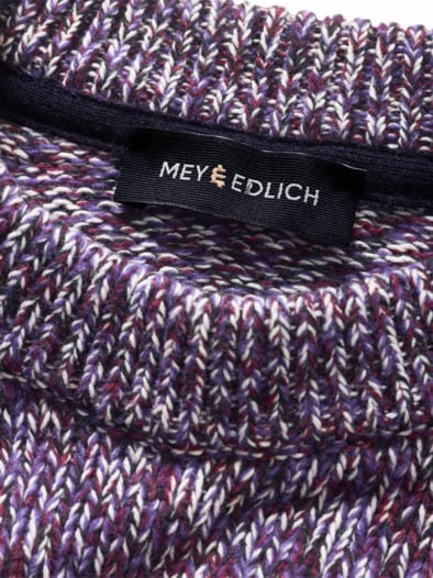 Lichtkunst-Pullover flieder/weiß