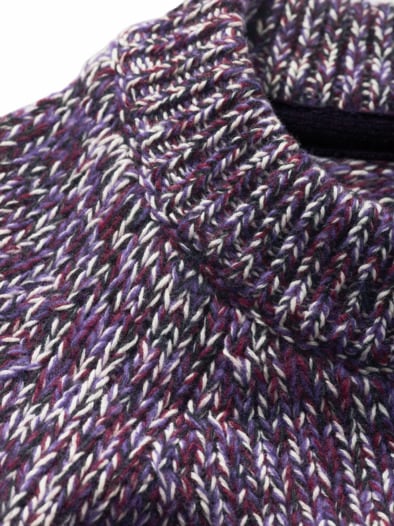 Lichtkunst-Pullover flieder/weiß