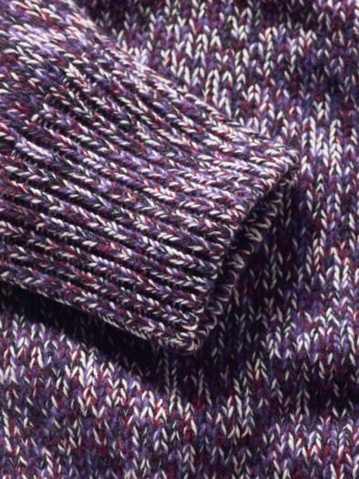 Lichtkunst-Pullover flieder/weiß