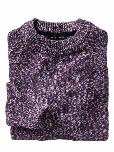 Lichtkunst-Pullover flieder/weiß