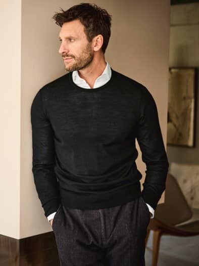 Flüster-Pullover pechschwarz