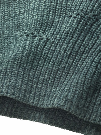 Segmentbogen-Pullover indigo
