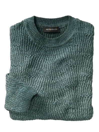 Segmentbogen-Pullover indigo
