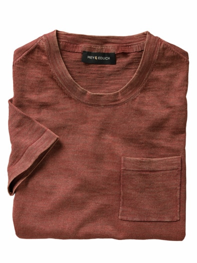 Ultraleichtes Strickshirt kupfer