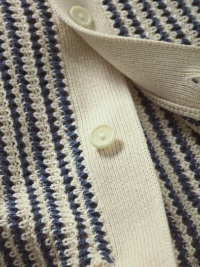 Antworten-Strickpolo sand/marine