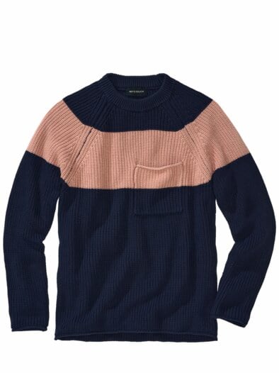 Pullover Contrasto marine