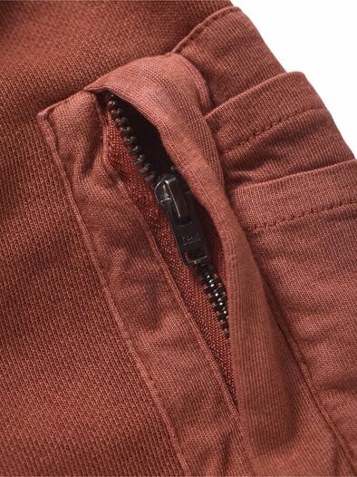 Selbstläufer-Sweatjacke ziegelstein