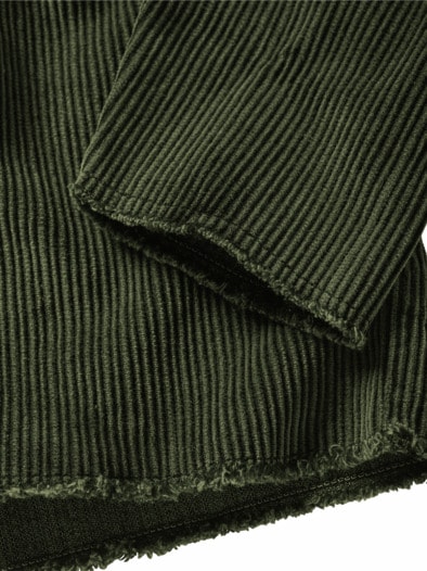 Samt-Cord-Longsleeve olive