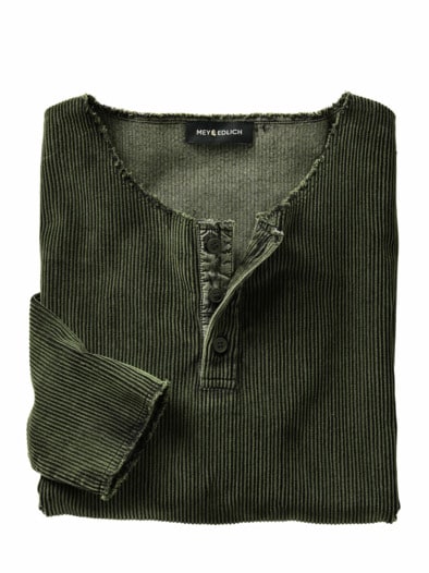 Samt-Cord-Longsleeve olive
