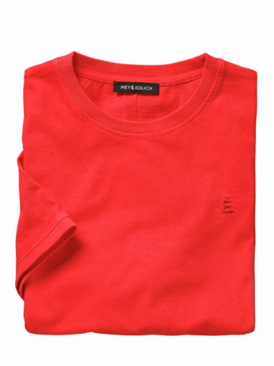 Sichere-Bank-T-Shirt feuerrot