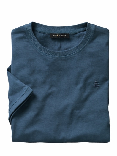 Sichere-Bank-T-Shirt fjordblau