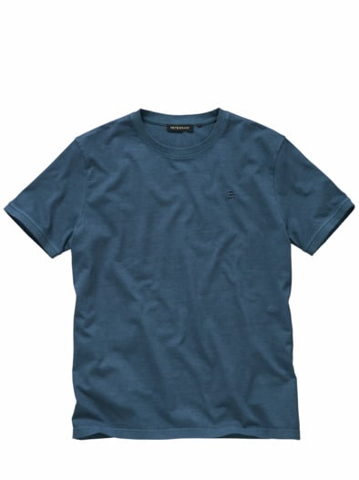 Sichere-Bank-T-Shirt fjordblau