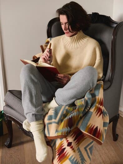 Ohne-Worte-Kaschmirpullover mohn