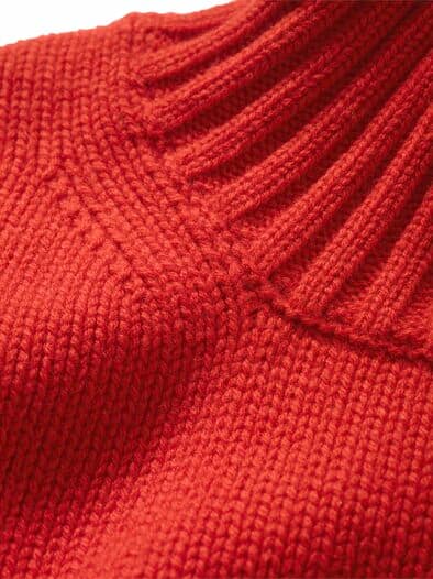 Ohne-Worte-Kaschmirpullover mohn