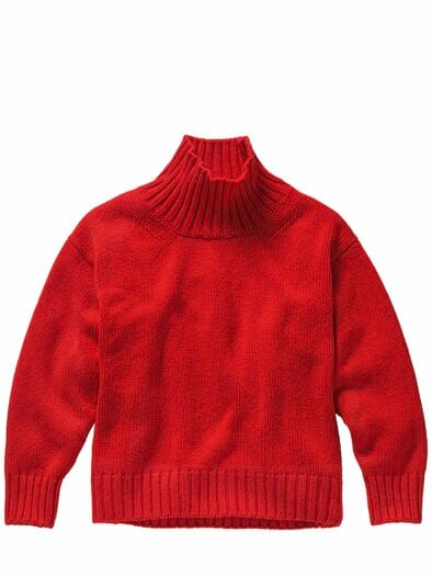 Ohne-Worte-Kaschmirpullover mohn