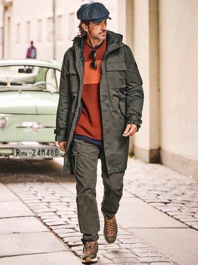 Pullover Contrasto ziegel