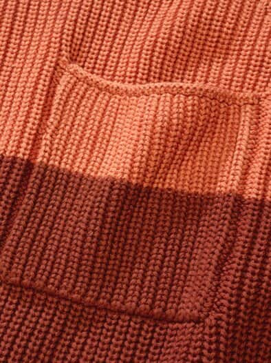 Pullover Contrasto ziegel