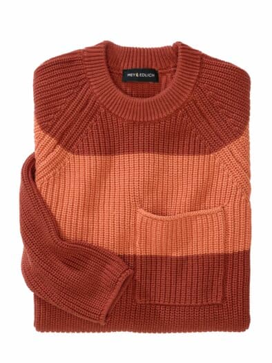 Pullover Contrasto ziegel