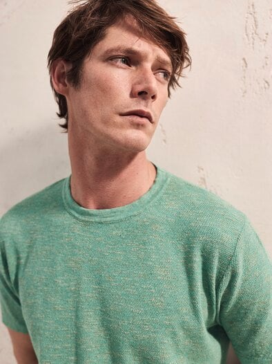 Two-Tone-T-Shirt pistazieneis