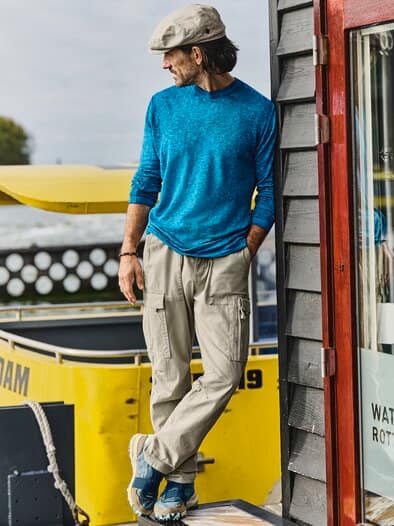 Sommernacht-Pullover cyan