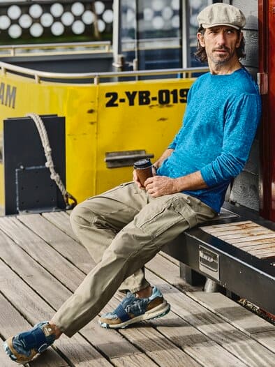Sommernacht-Pullover cyan