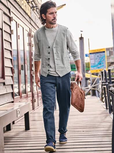 Sommernacht-Pullover silbergrau