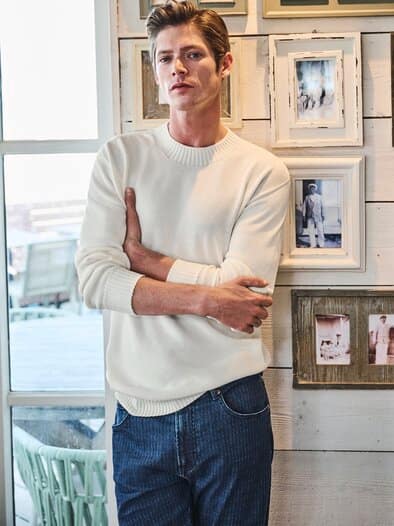 Prima-Pima-Pullover kreideweiß