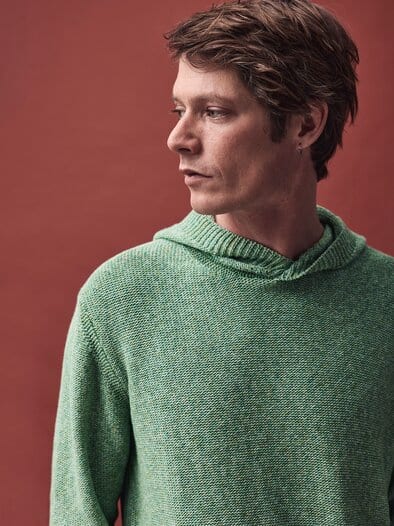 Spruzzo-Strickhoodie pistazienkern