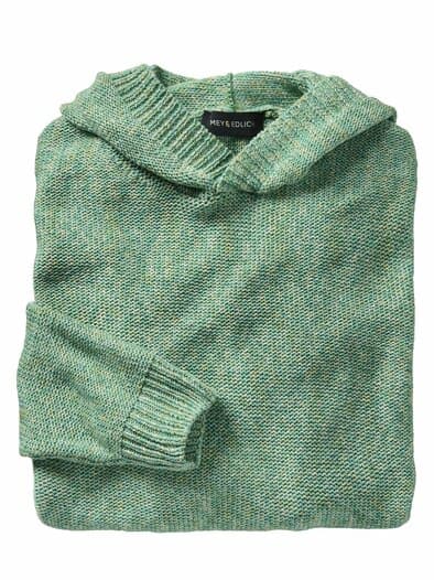 Spruzzo-Strickhoodie pistazienkern