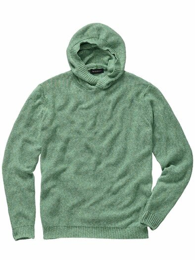 Spruzzo-Strickhoodie pistazienkern