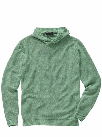 Spruzzo-Strickhoodie pistazienkern