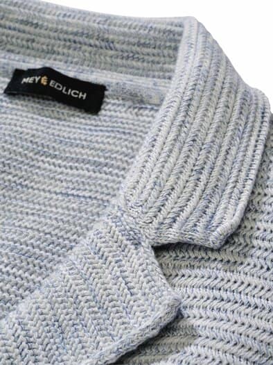 Piano-Stricksakko eisblau