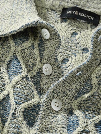 Neue-Masche-Polo aqua/pistazie