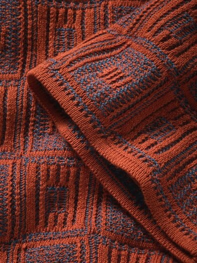 Relief-Polo rostorange