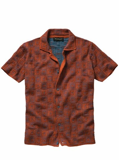 Relief-Polo rostorange