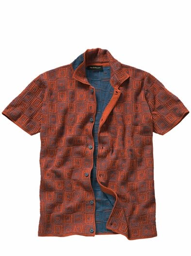 Relief-Polo rostorange