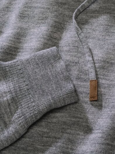 Il Silenzio Strickhoodie granit