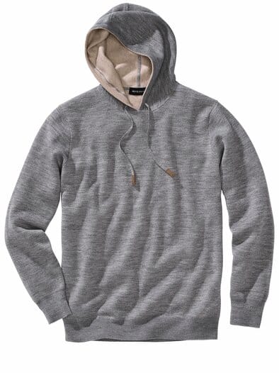 Il Silenzio Strickhoodie granit
