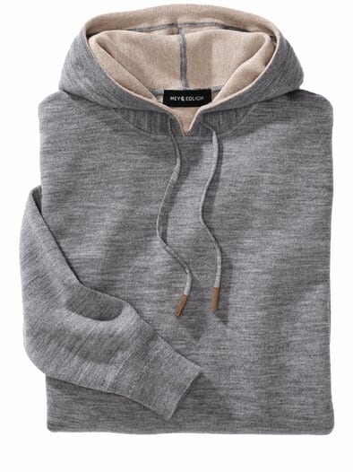 Il Silenzio Strickhoodie granit