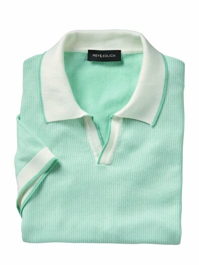 Feinstruktur-Polo mintgrün