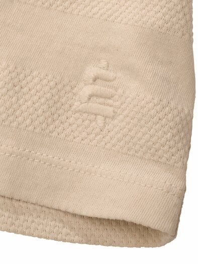 Struktur-T-Shirt naturweiß