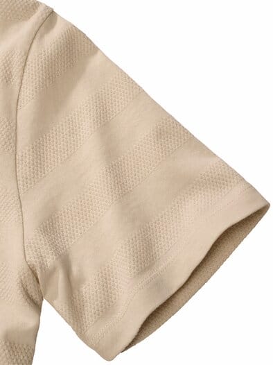 Struktur-T-Shirt naturweiß
