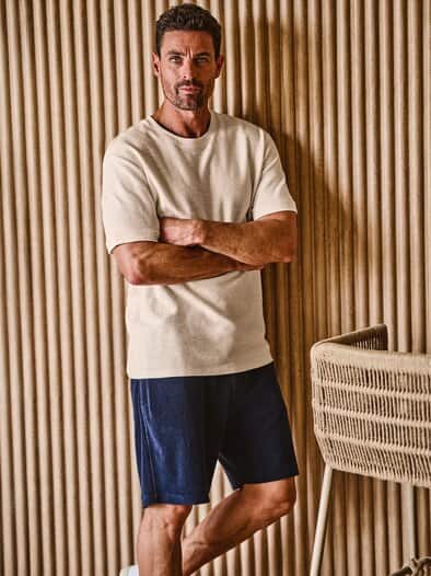 Strukturwerk-Shirt cremeweiß