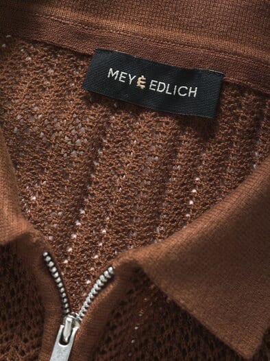 Schwachwerden-Strickpolo tabakblatt